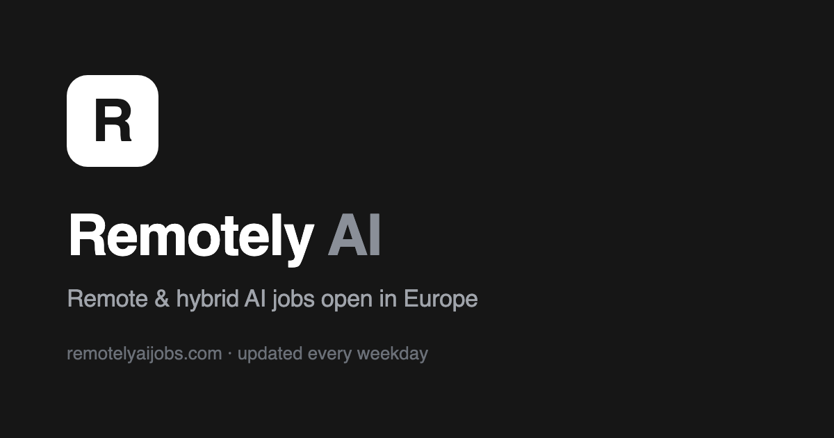 Machine Learning Engineer at ICEYE | Remotely AI